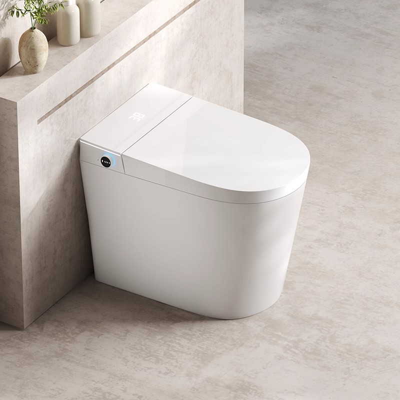 JOECV家用小户型58cm智能马桶全自动翻盖一体式内置泡沫坐便器