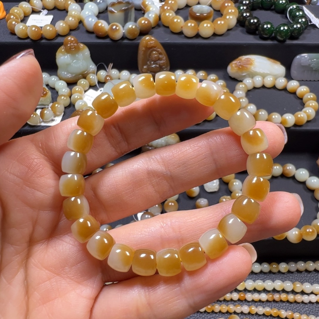 和田玉未镶嵌手链