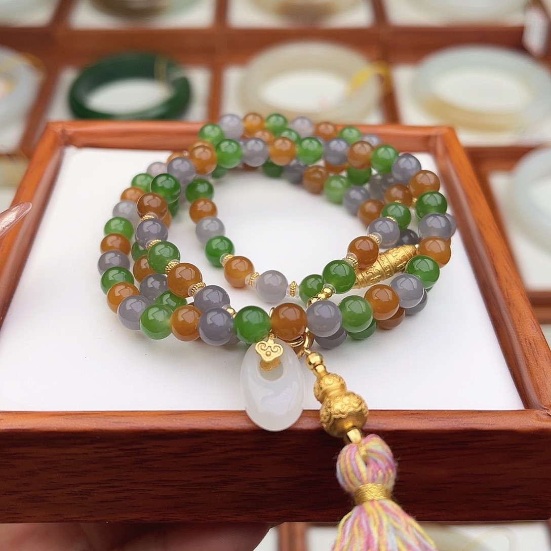 和田玉未镶嵌手串6mm