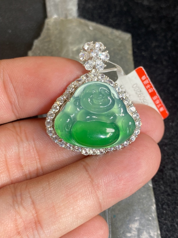 天然A货佛公吊坠