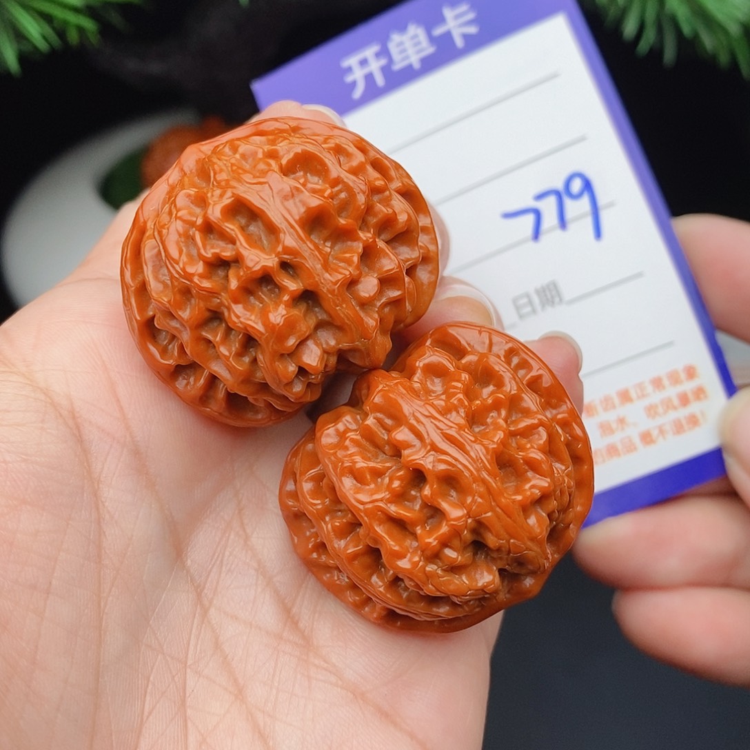 文玩核桃把件36苹果799