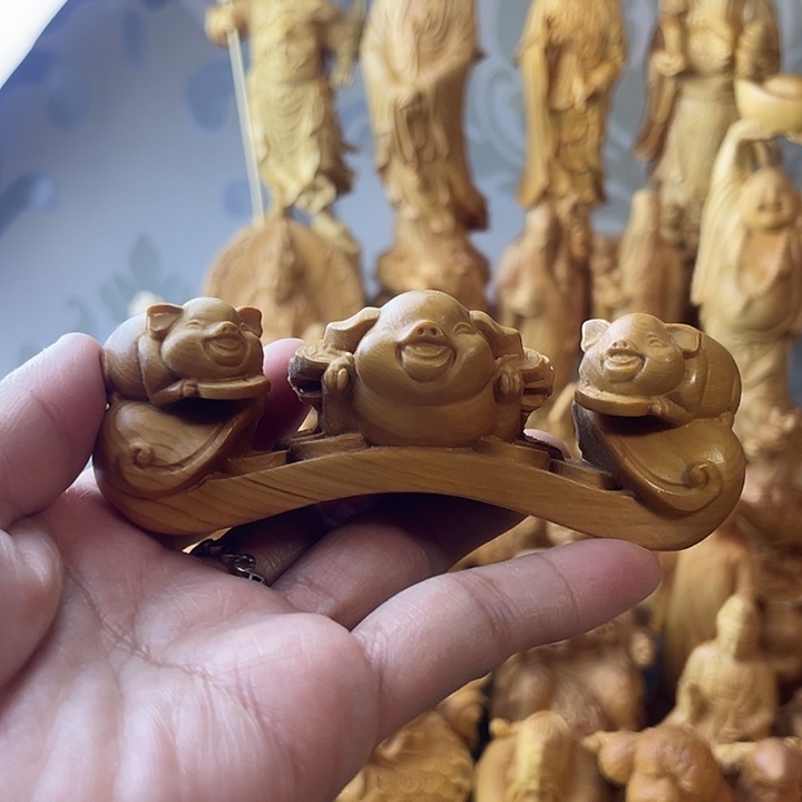 柏木（崖柏）崖柏小猪如意