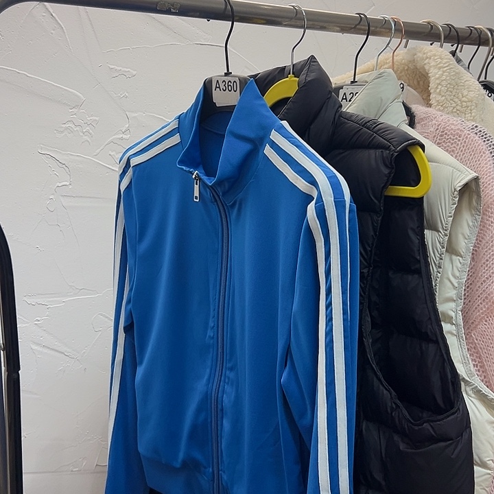 媛***柒今天新款 蓝色拉链外套S