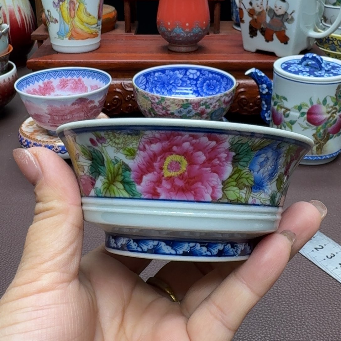 瓷片景德镇仿古手工制作精品展示