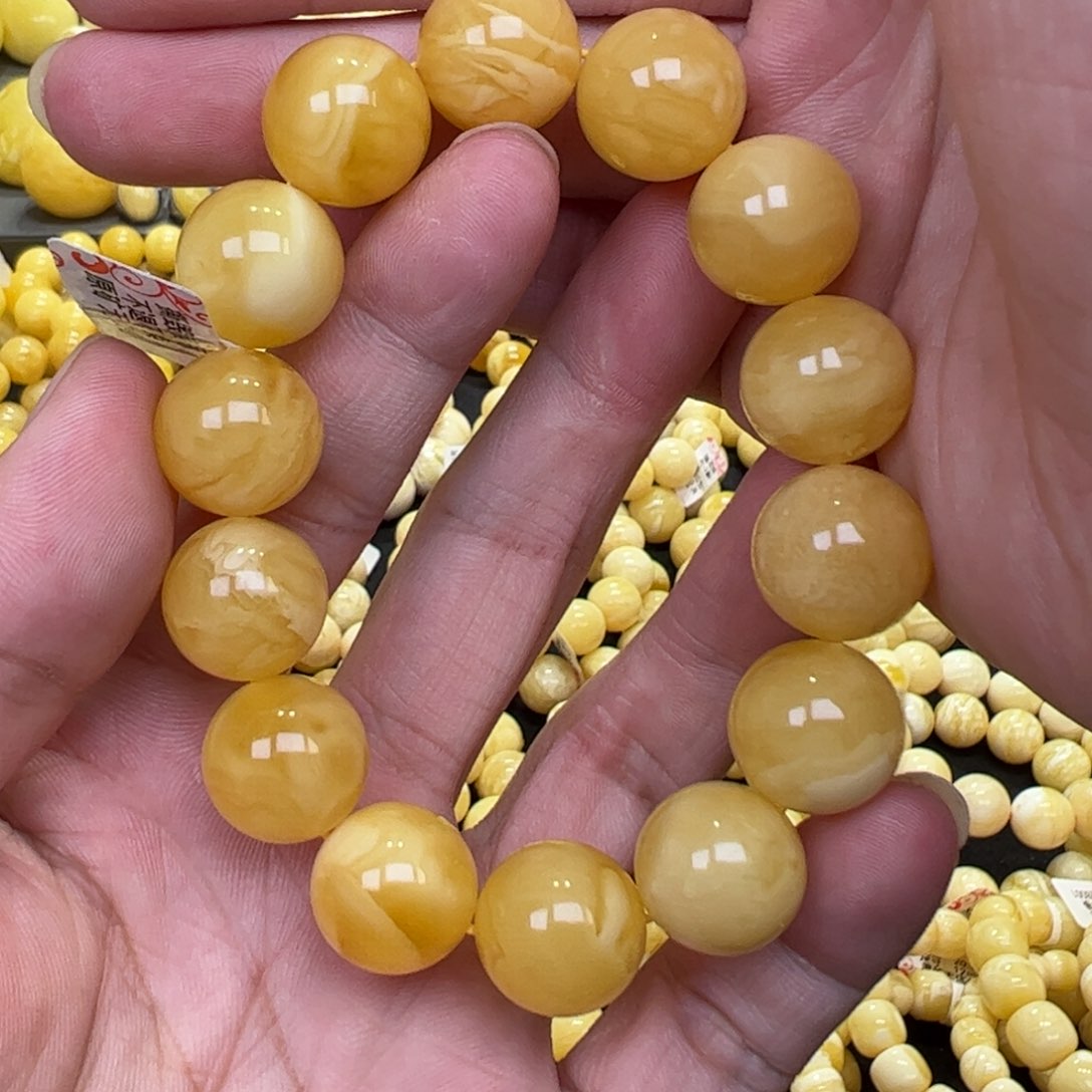 【闪购商品】琥珀珠宝奇石未镶嵌15mm30g