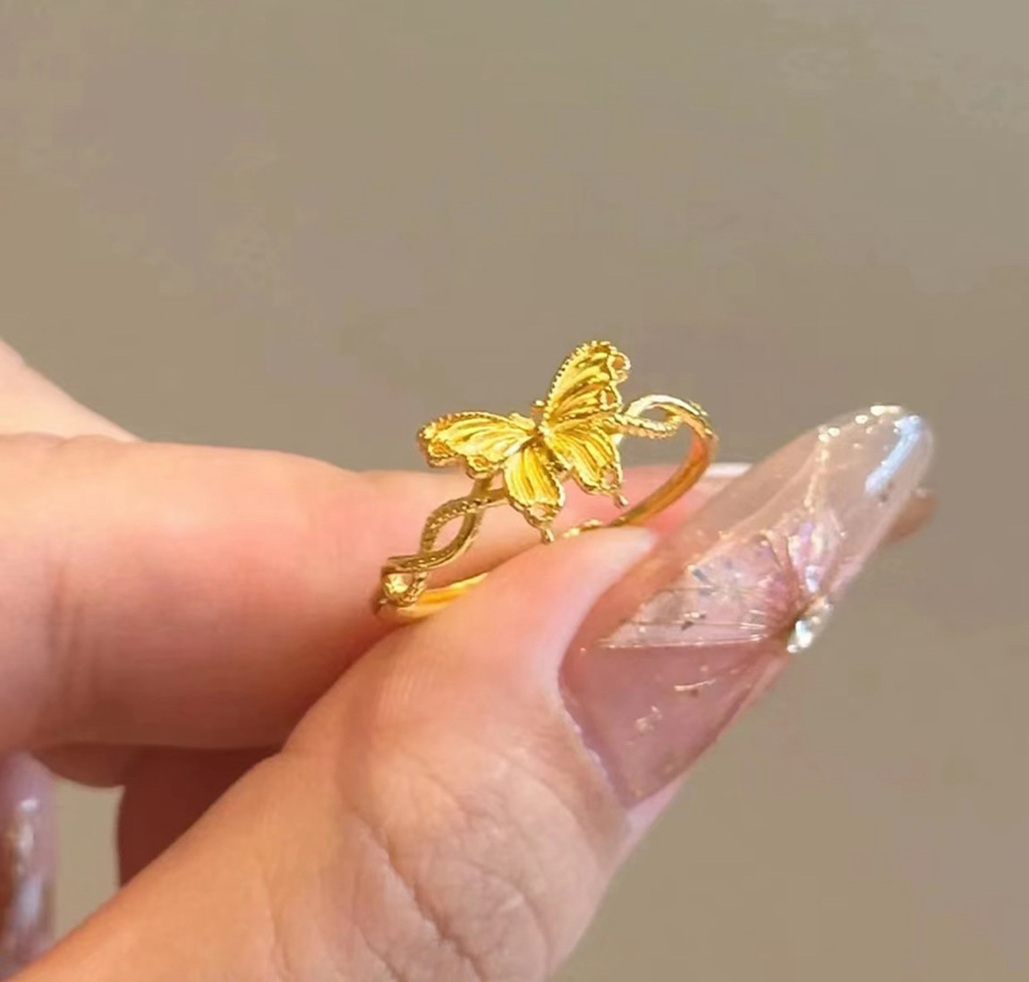 【抖音好货】孟加拉赤金豆豆提炼手工改款【缤纷蝴蝶】精工版