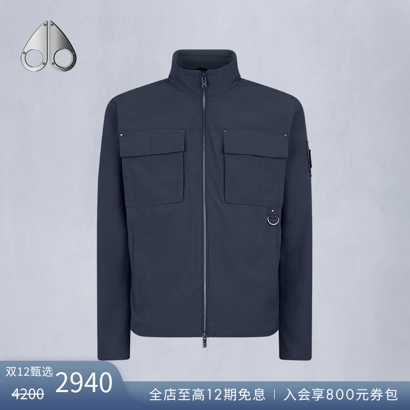 【尊享7折】MOOSE KNUCKLES 男小剪刀工装口袋翻领夹克外套M15MJ102