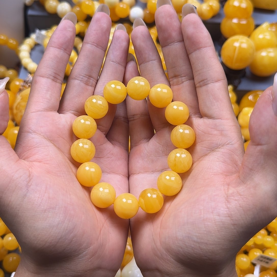 未镶嵌蜜蜡珠宝奇石同料16mm