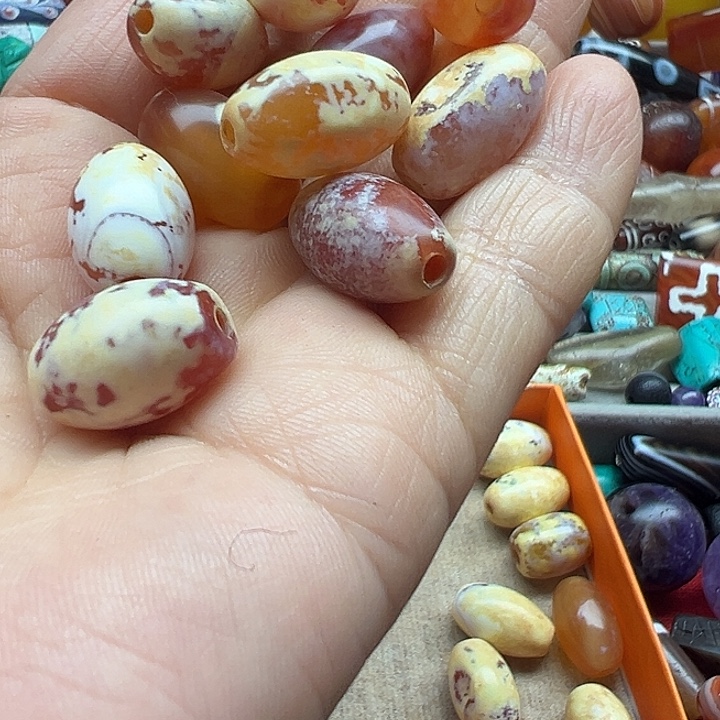 双***️玛瑙/玉髓未镶嵌颈饰