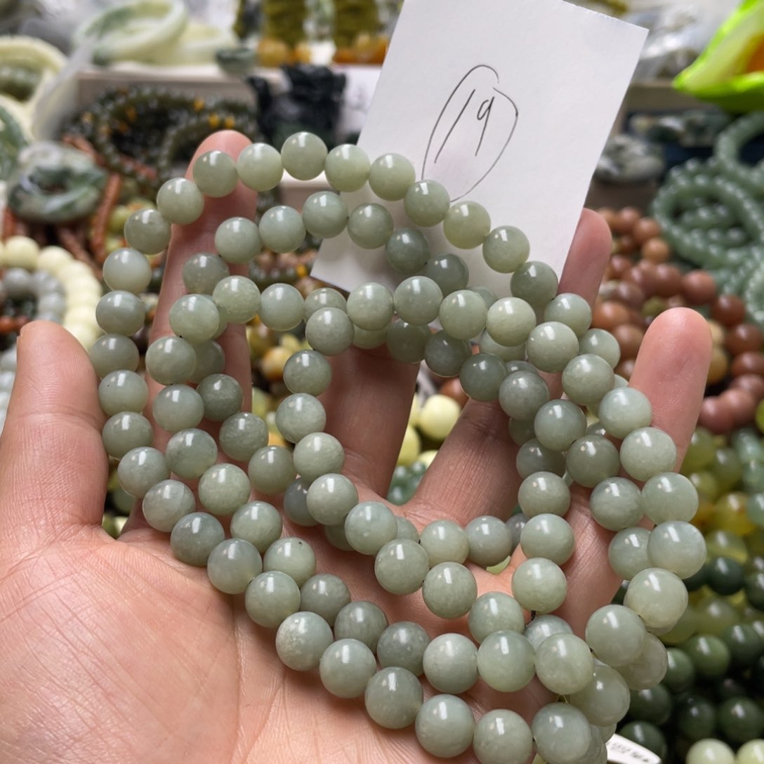蛇纹石玉手链未镶嵌
