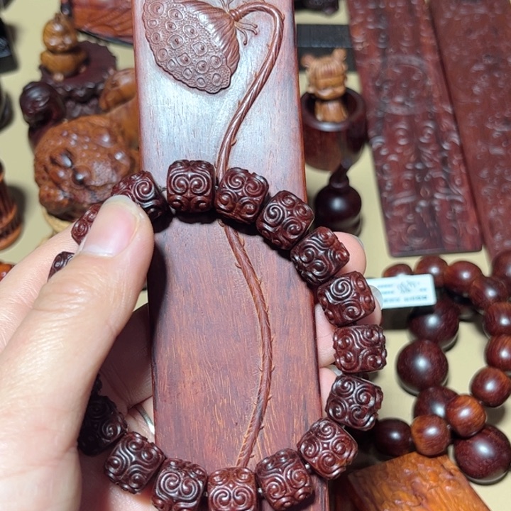 木峰**聆檀香紫檀手串书签 福利好评