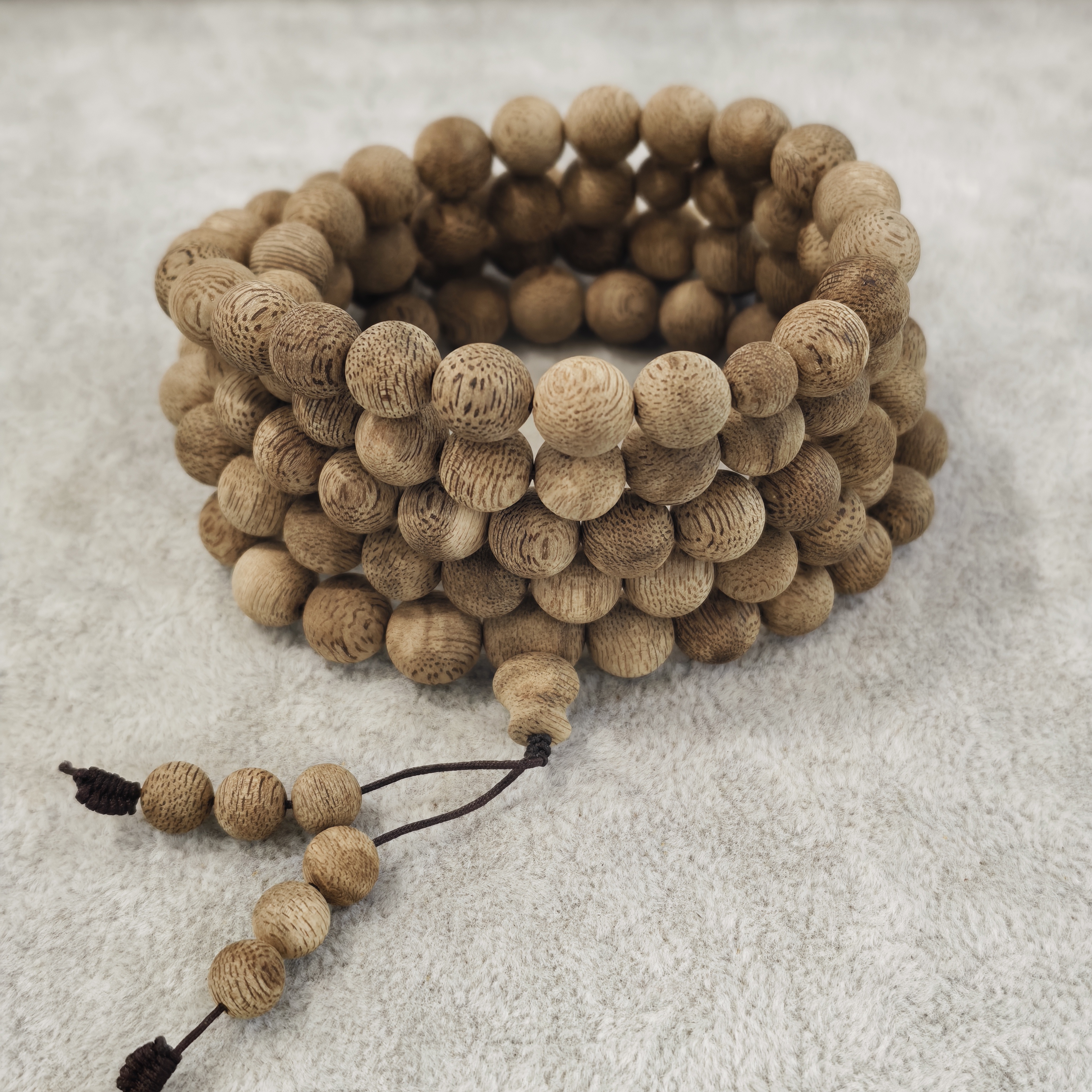 沉香【金腾婷婷】柬埔寨沉香沉水级多圈手串 8mm左右 