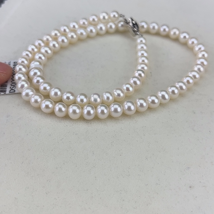 淡水珍珠银S925镶嵌颈饰6➕极光炫彩高品
