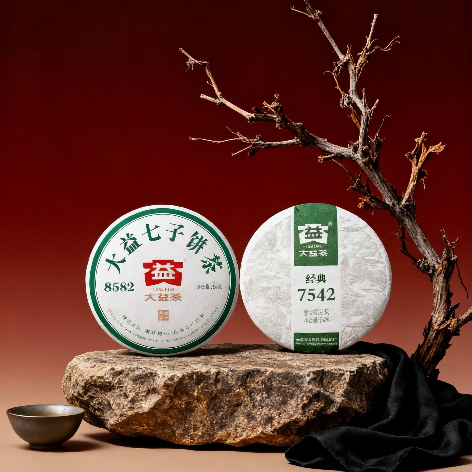 大益普洱茶生茶经典入门款7542标杆8582经典花果香蜜天香生津回甘