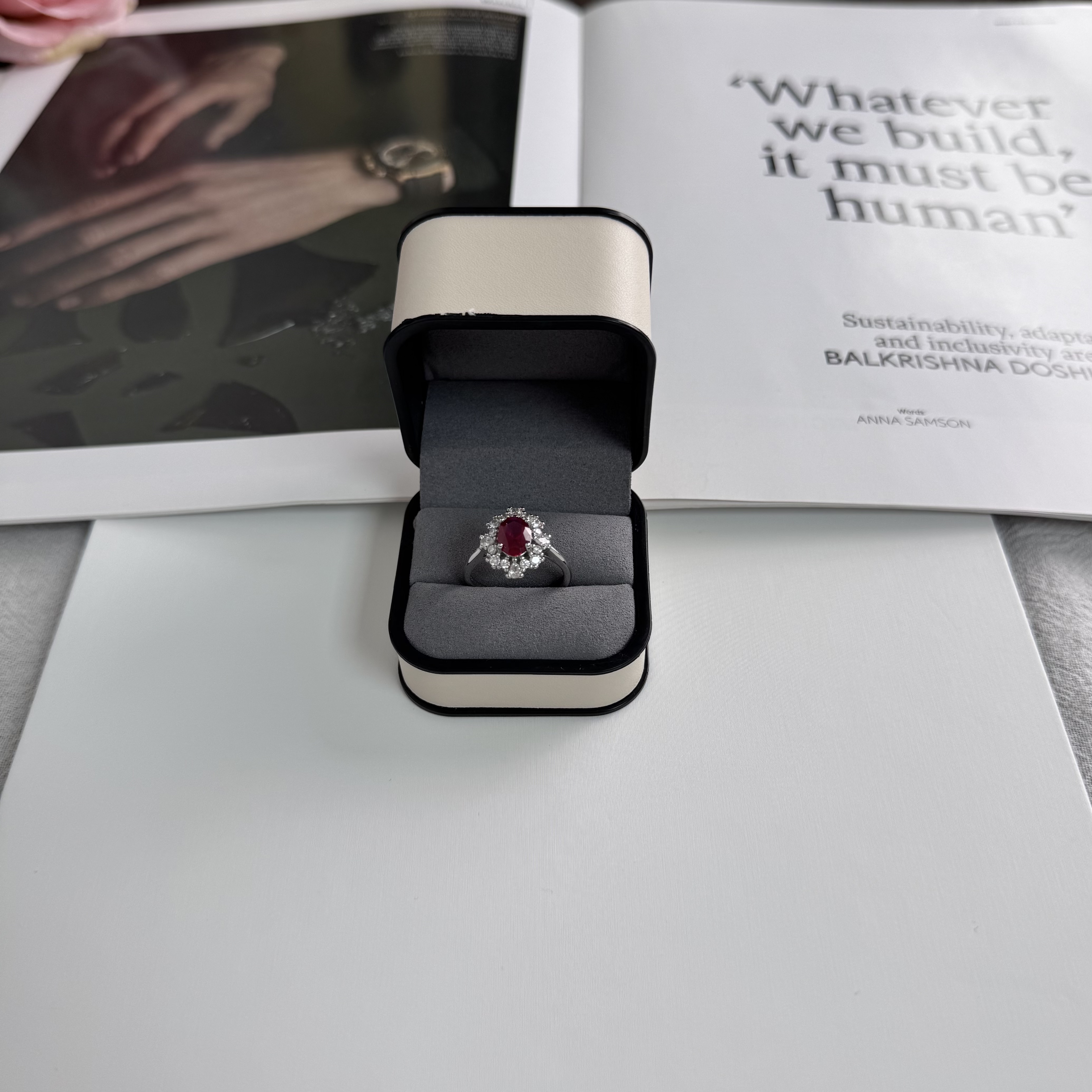 高定珠宝红宝戒指HF2868S058