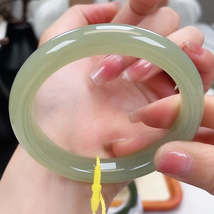 和田玉手镯5758未镶嵌