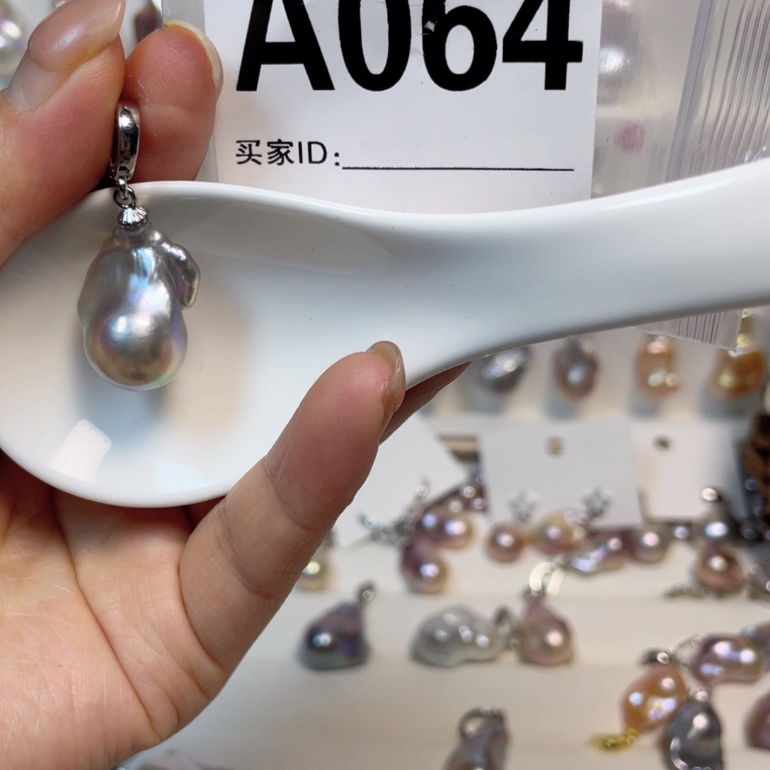 淡水珍珠巴洛克银S925镶嵌
