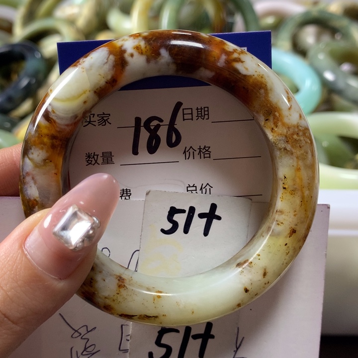 蛇纹石玉手镯未镶嵌186