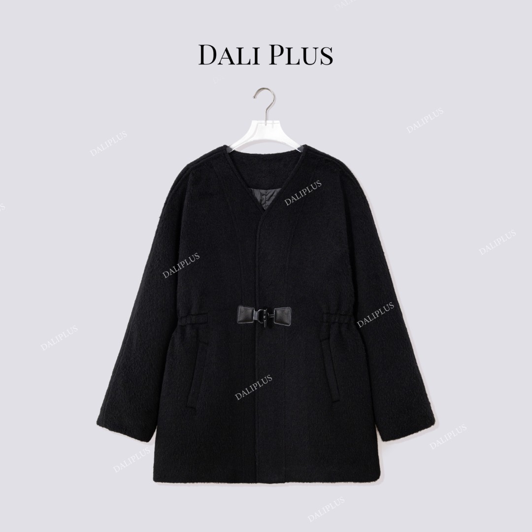 DALI PLUS“20苏力80羊毛”收腰新国标95鹅绒大衣温暖加倍-D5ST1552