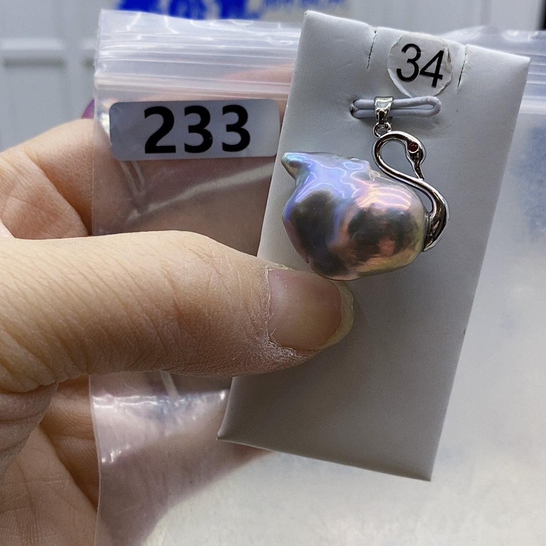 颈饰合金淡水珍珠