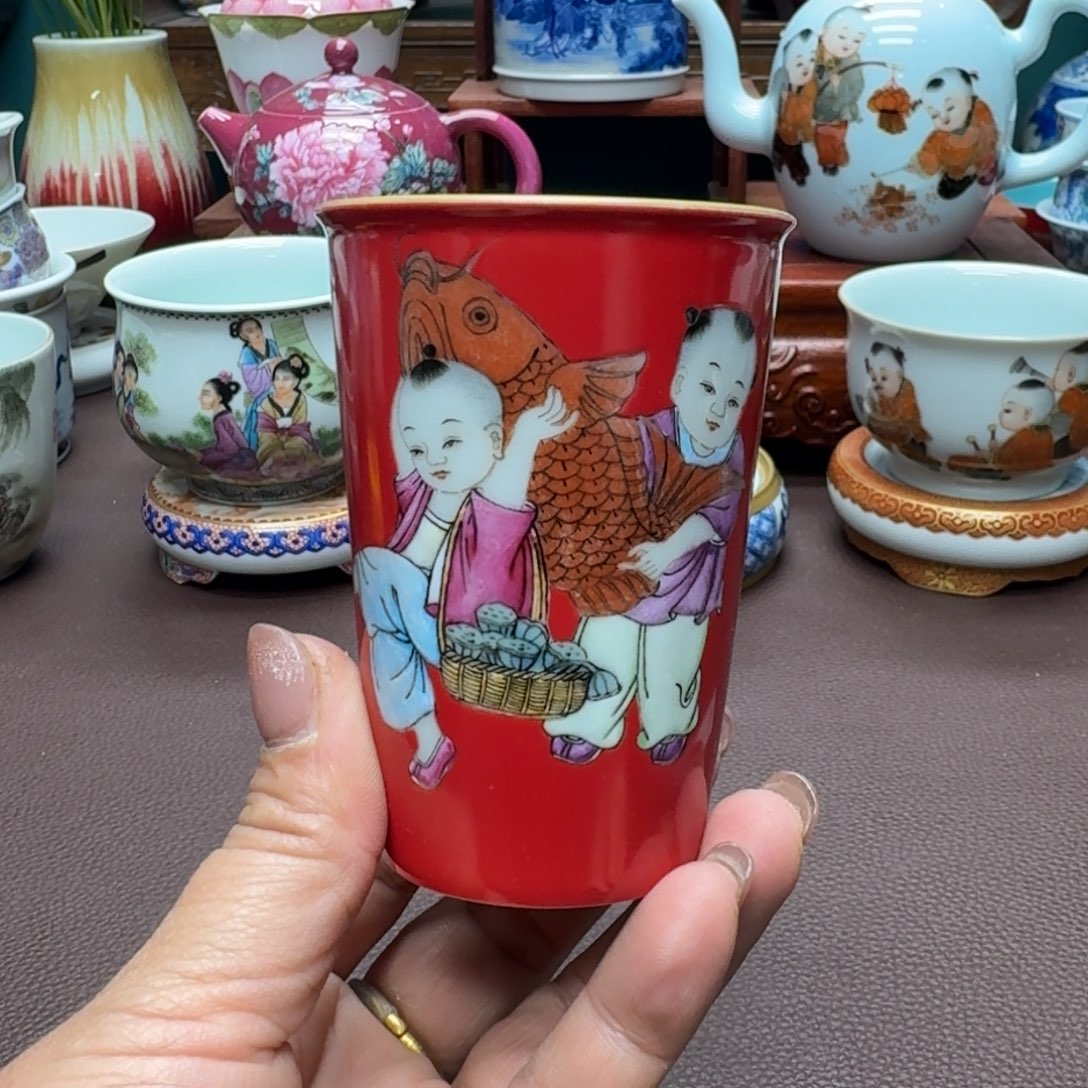 瓷片景德镇仿古手工制作精品展示