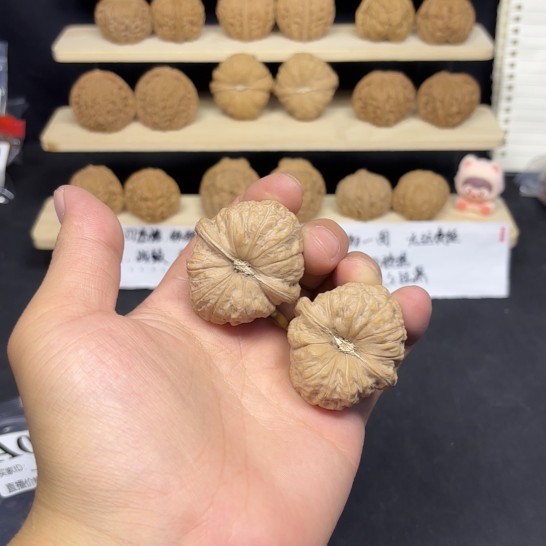 把件文玩核桃头茬40南瓜墩666