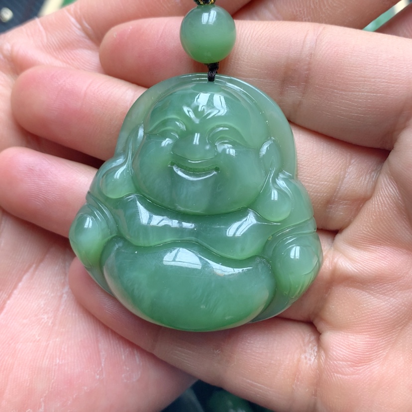 【闪购商品】和田玉（碧玉）颈饰未镶嵌纵**海