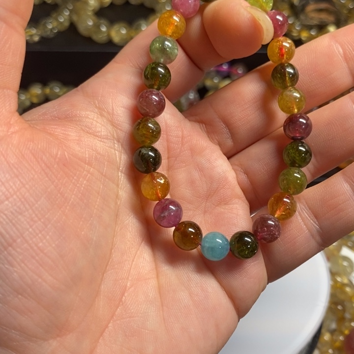 未镶嵌手链水晶桃*桃天然手链