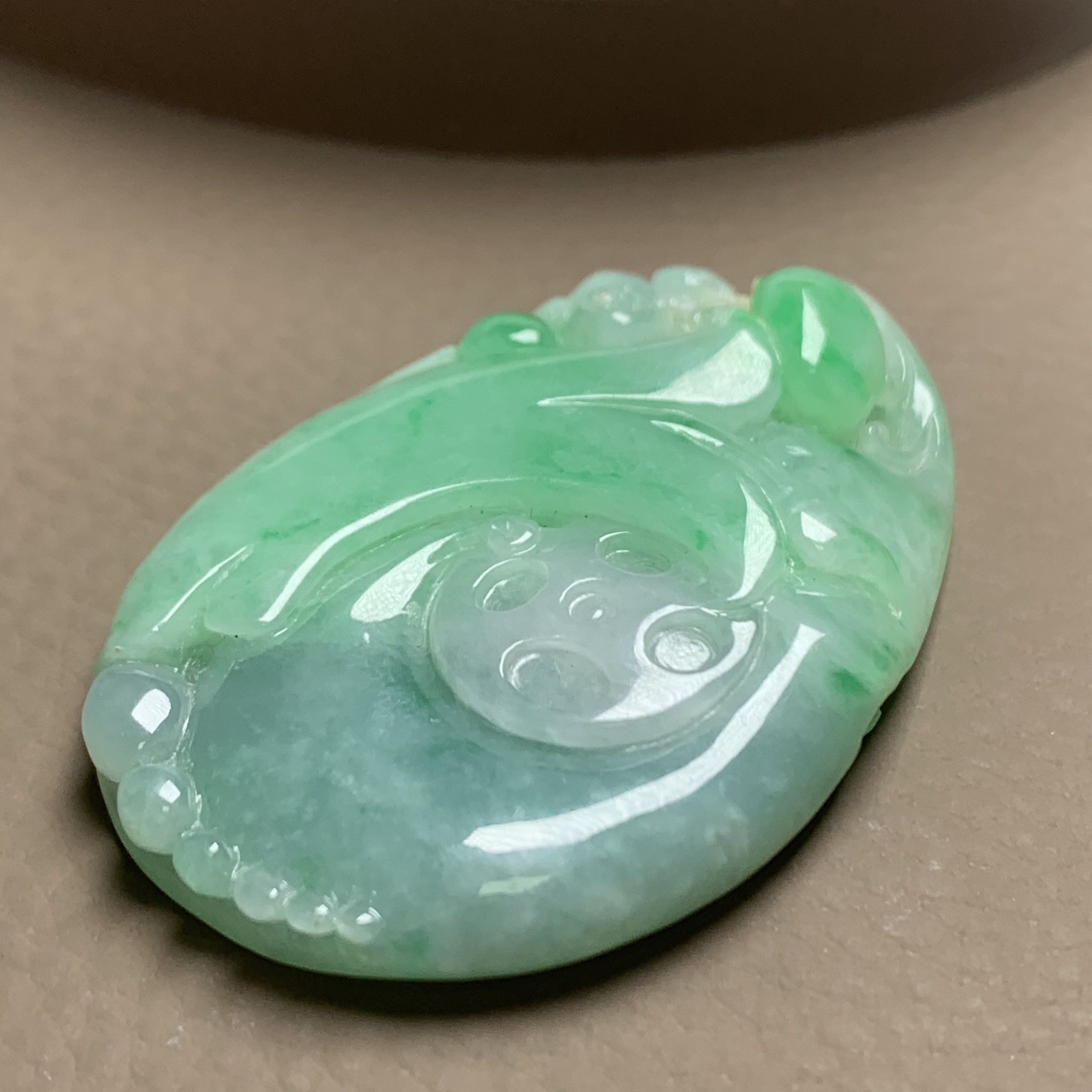 A263珠宝玉石A货翡翠吊坠