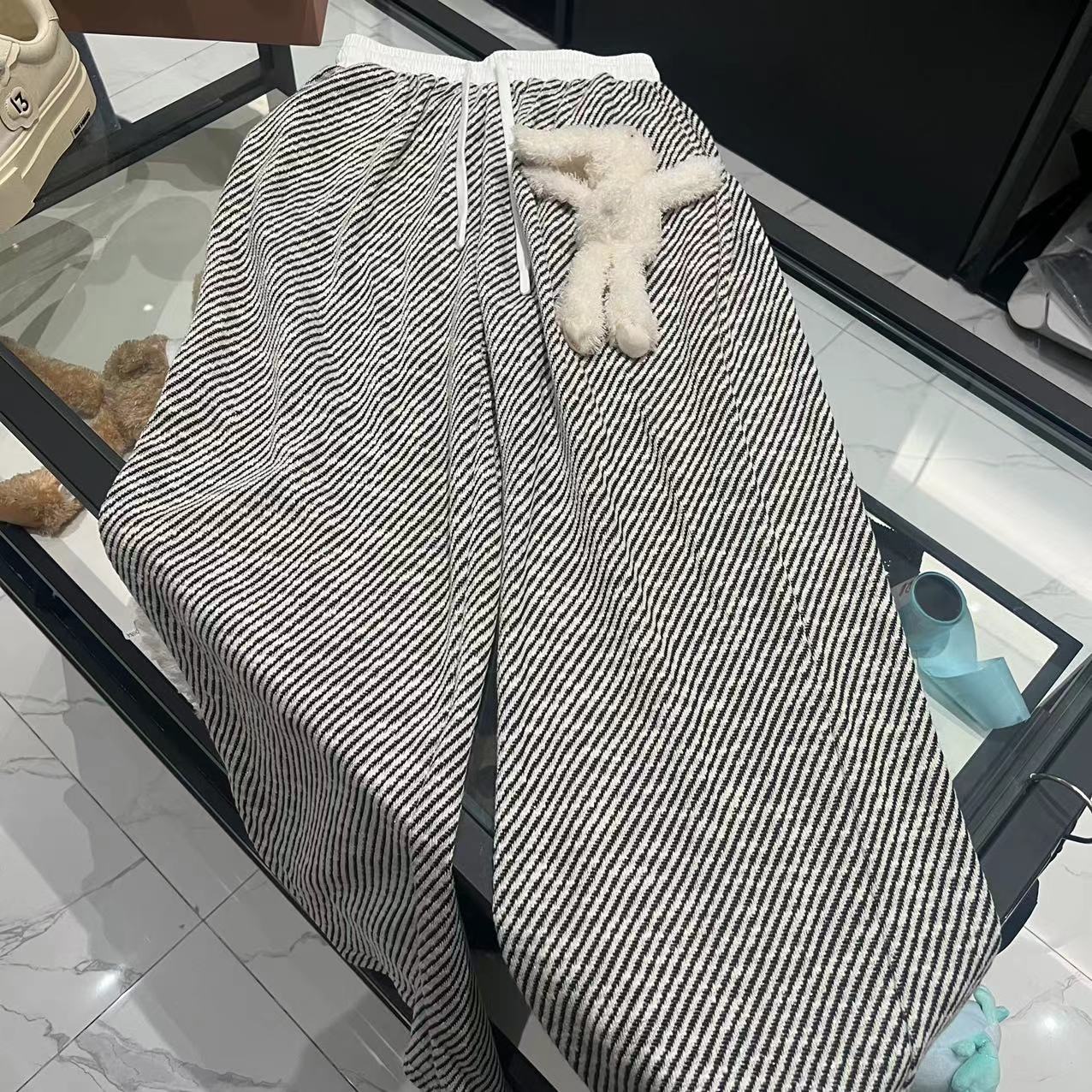 COCO AMAZING （058）条纹休闲风兔子裤-W837