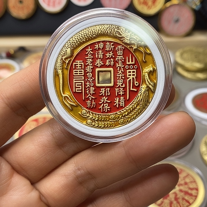 铜现代仿制工艺文创铜币 