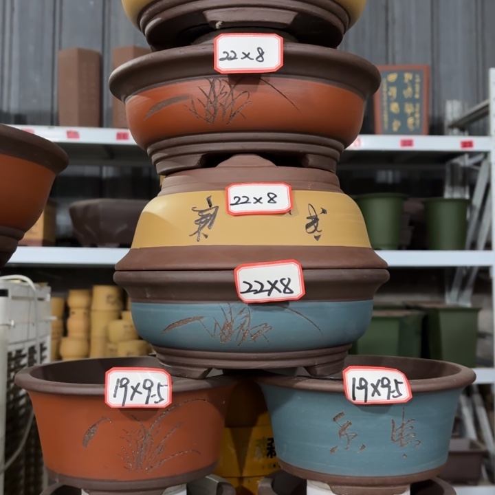 花盆紫砂100-8。        