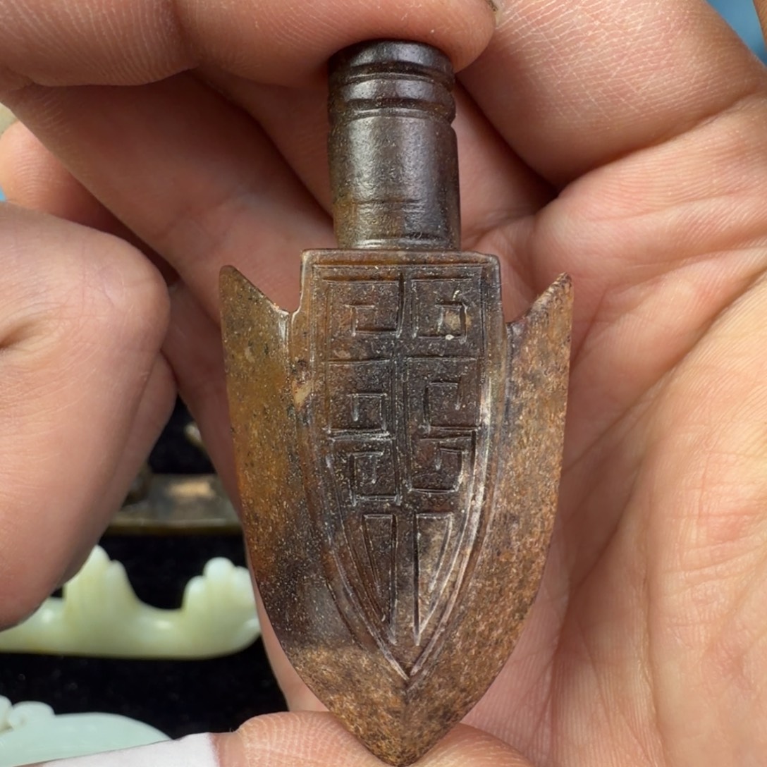 和田玉未镶嵌挂件3