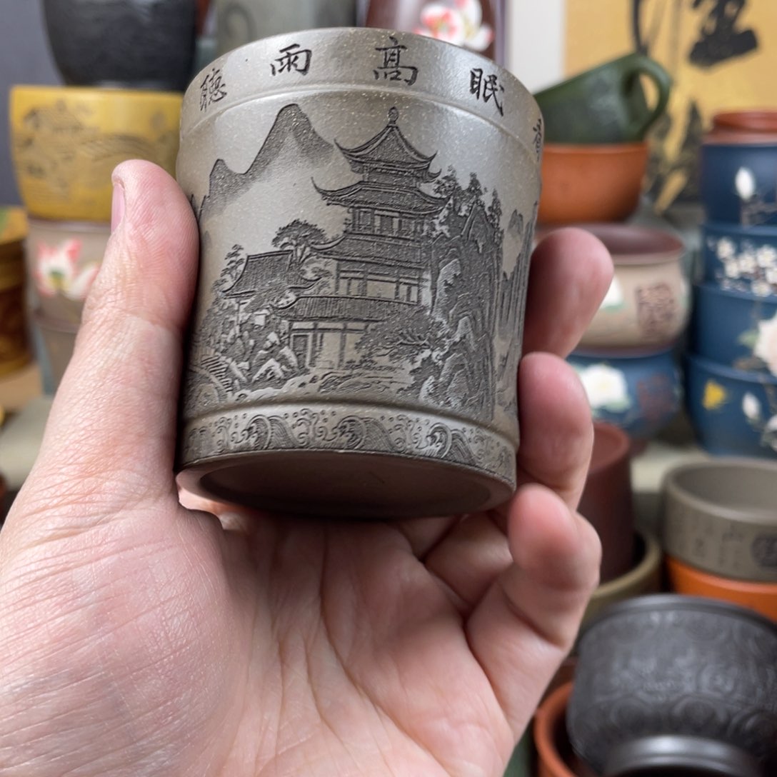 紫砂茶杯紫砂茶杯