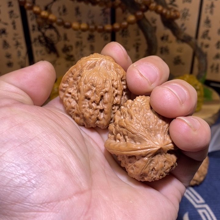 核桃把件平谷凹底38尺打底