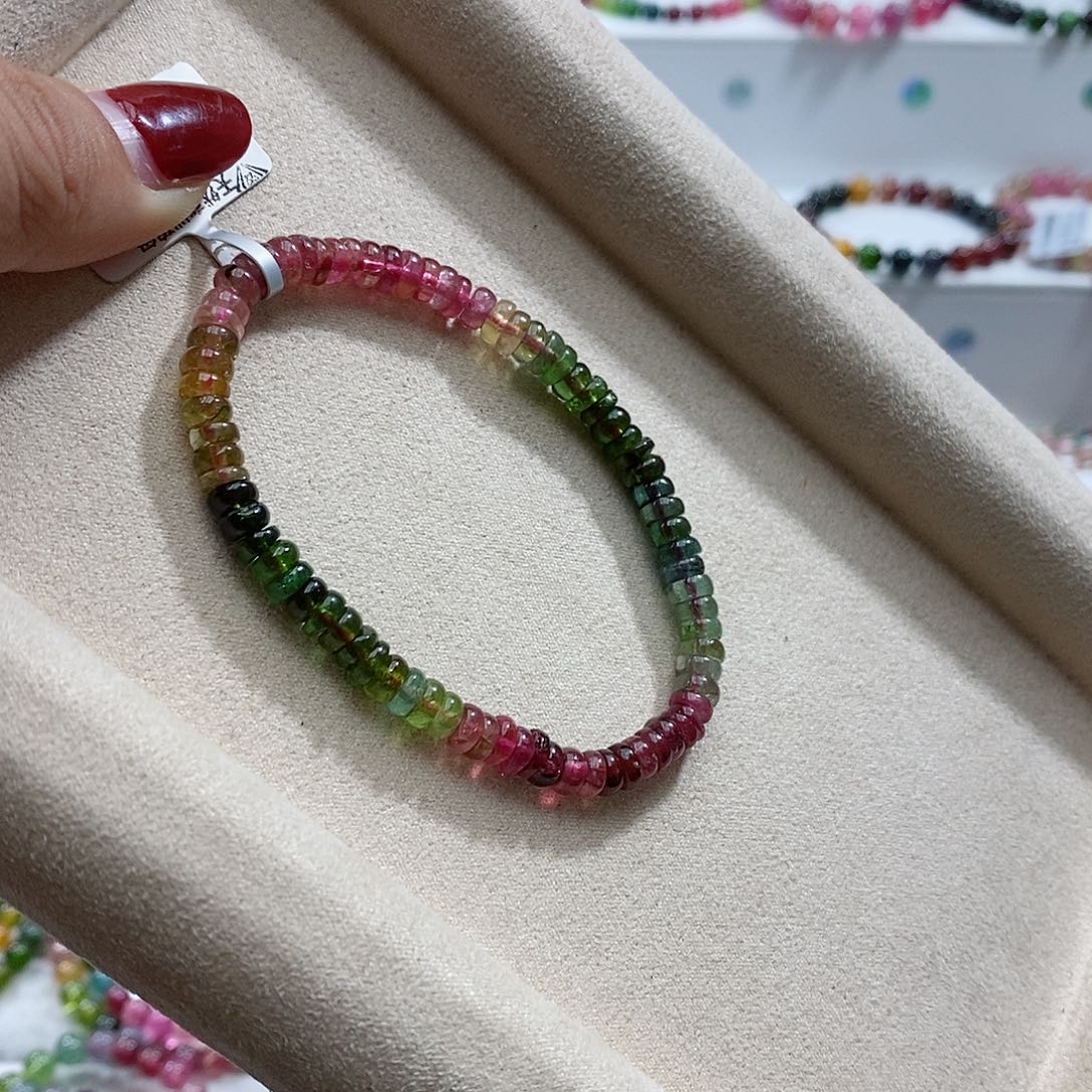 碧玺手链未镶嵌多样性发一条