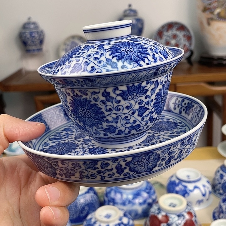 九*景德镇陶瓷手绘时来运转