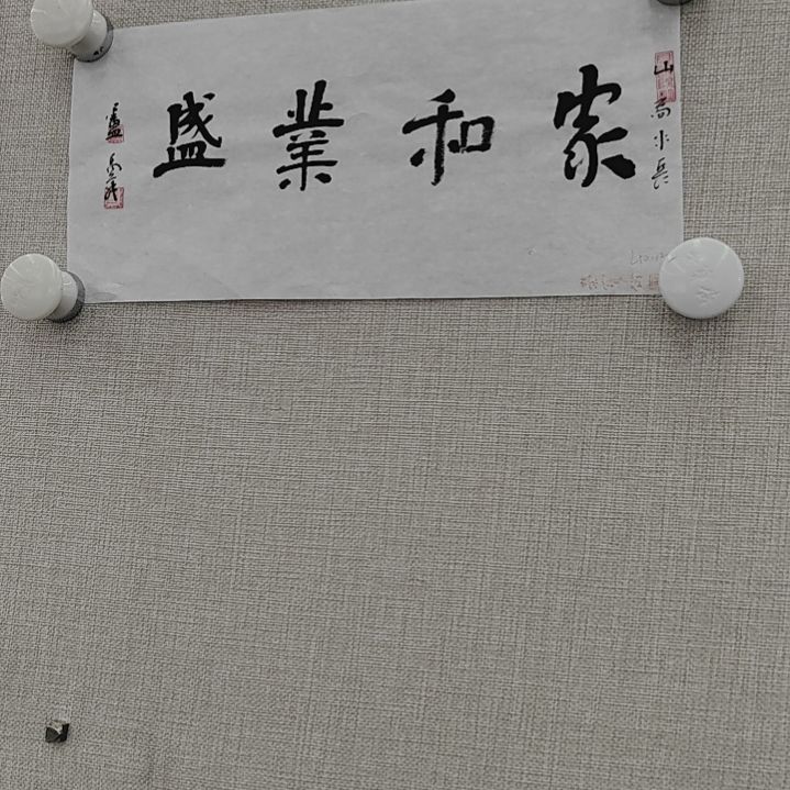书法卢先生禹舜 家和业盛 16*33