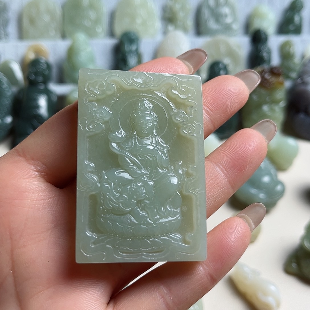 和田玉未镶嵌挂件