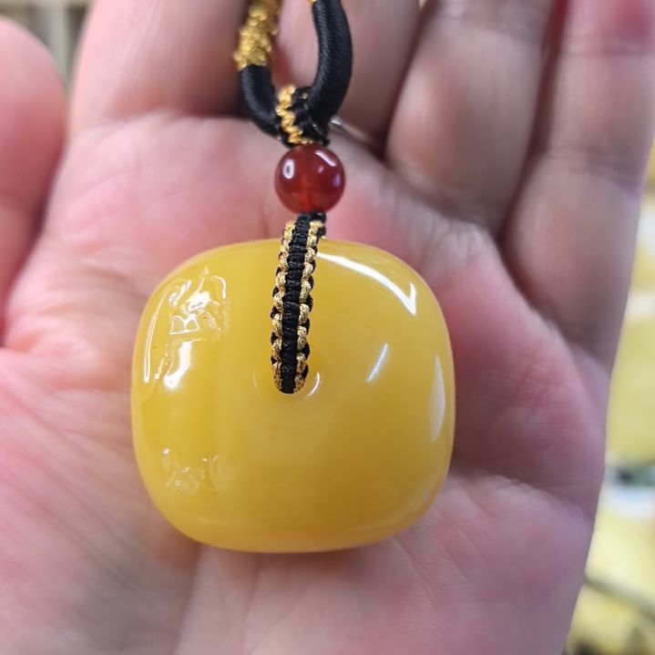 蜜蜡颈饰未镶嵌藏扣