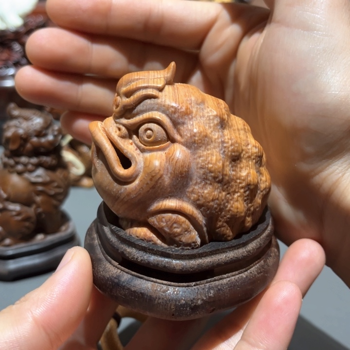 柏木（崖柏）木雕工艺香炉工艺