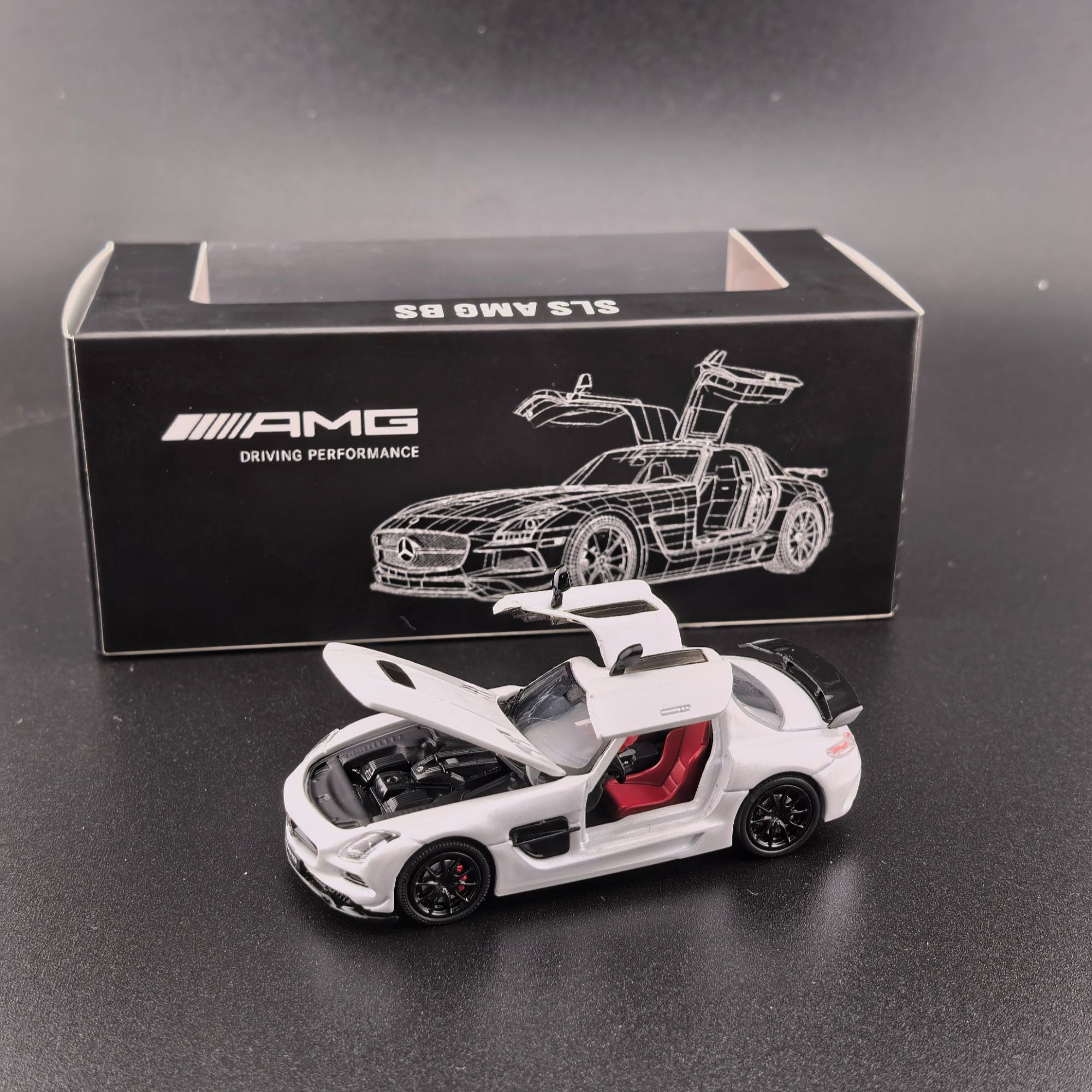 【预售】Fine Works64 1:64 奔驰SLS AMG BS 合金汽车模型