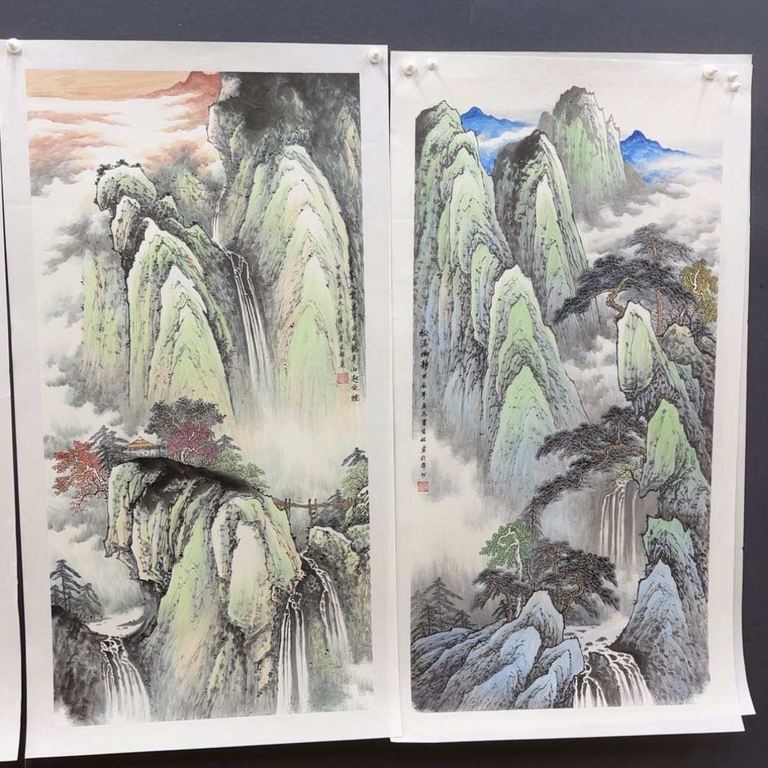 书法?****?蒙生佑 四尺山水