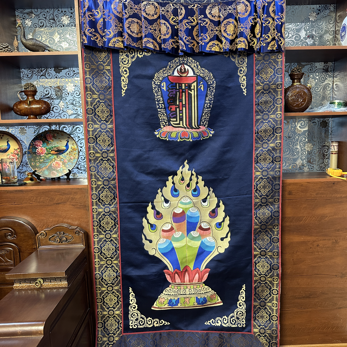 藏式门帘冬季款民族风格适合客厅家用宽1m长2m