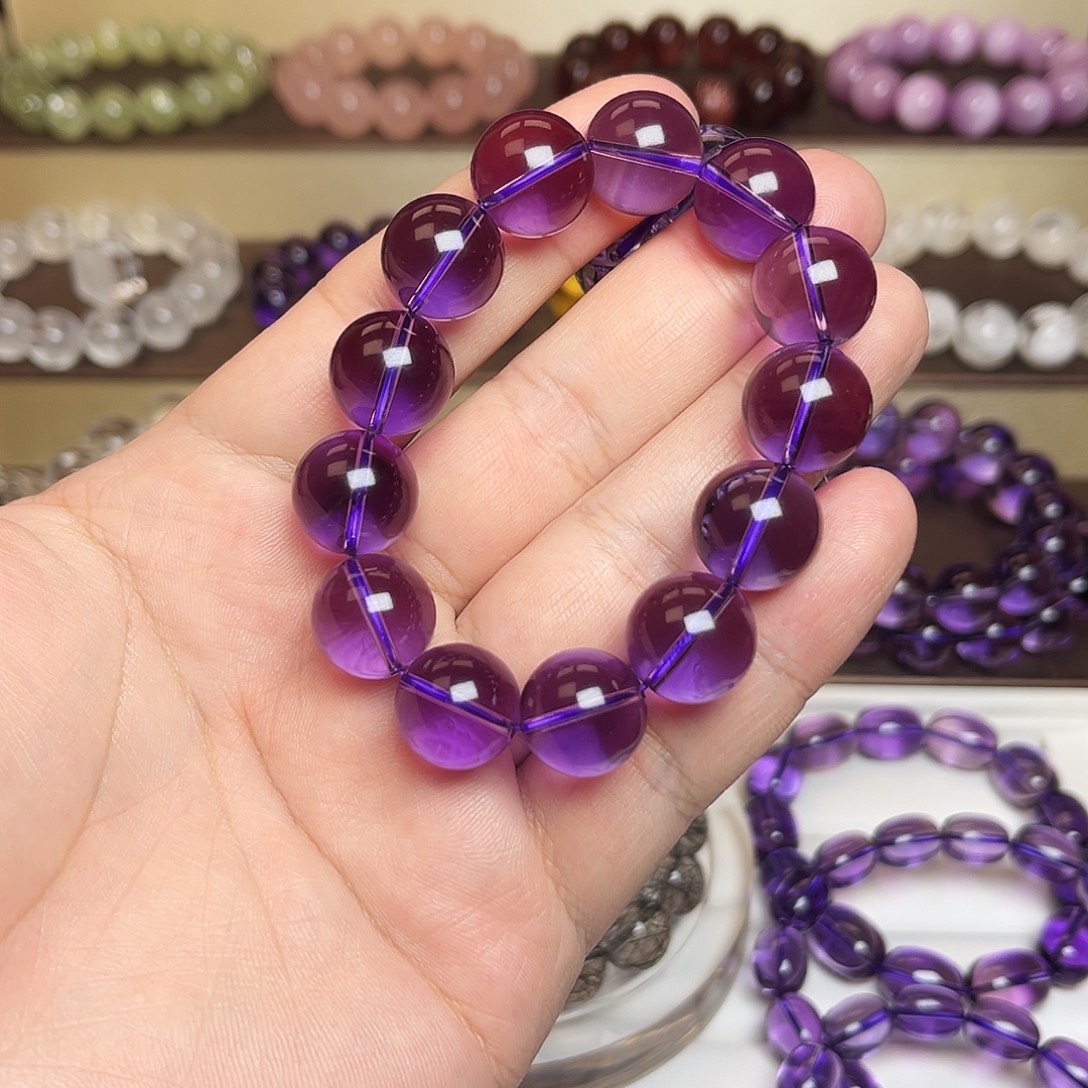 未镶嵌水晶手链紫水晶