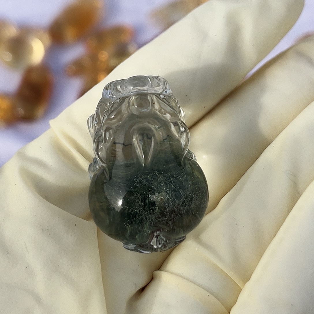 水晶吊坠(不含链)未镶嵌倾**雨