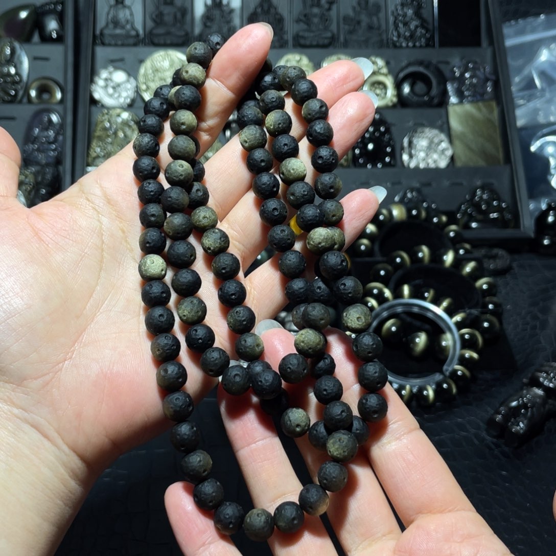 黑曜岩珠宝奇石未镶嵌壹****✨