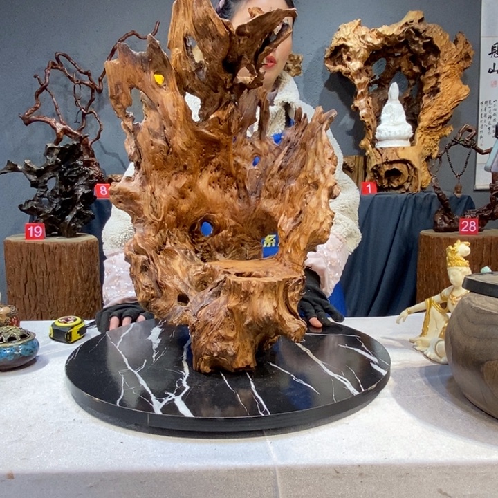 烟***同木草木堂根艺摆件633