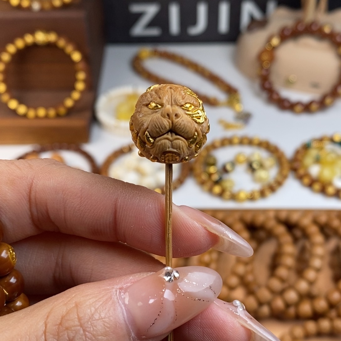 吊坠猴头核桃孟*旺财