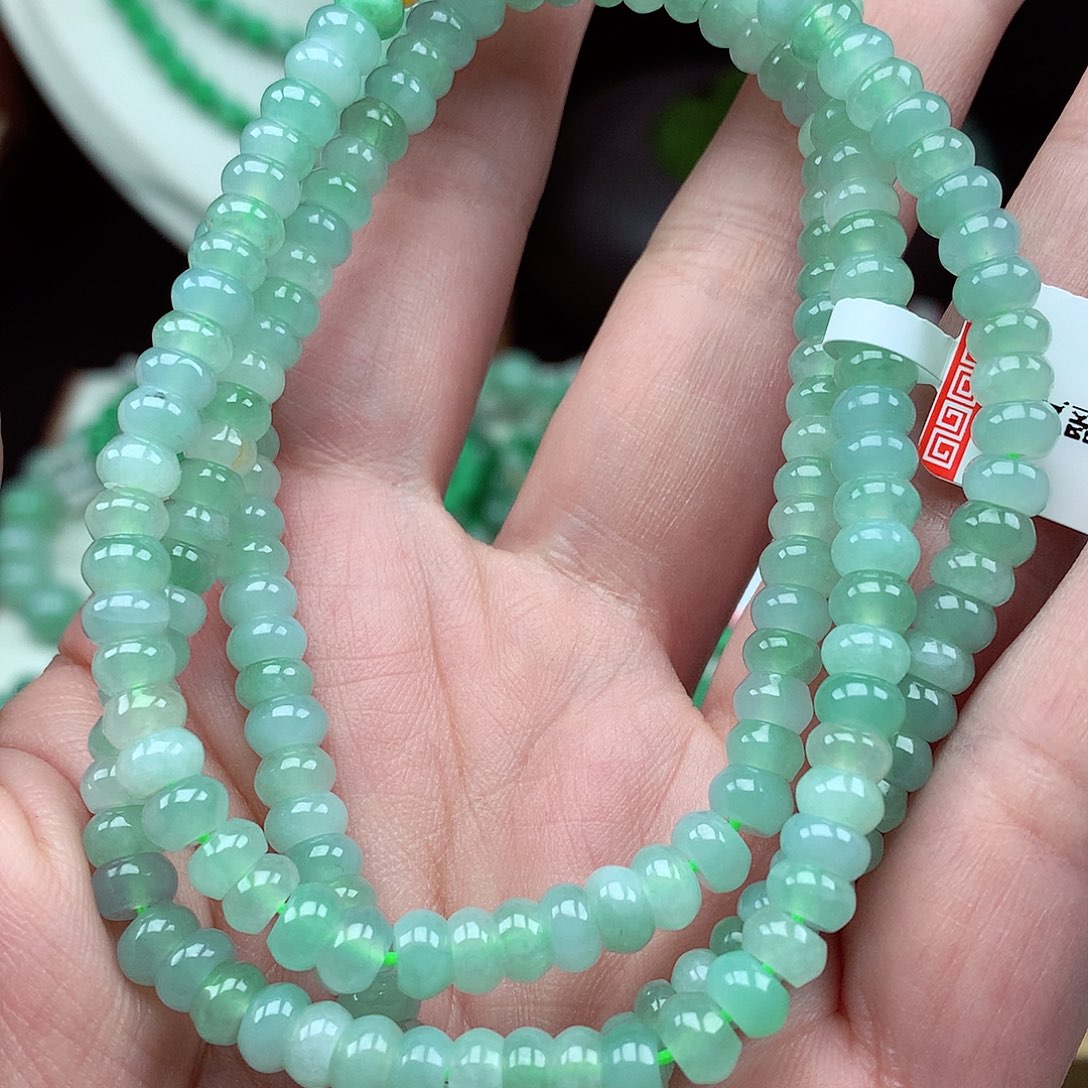 翡翠未镶嵌毛衣链